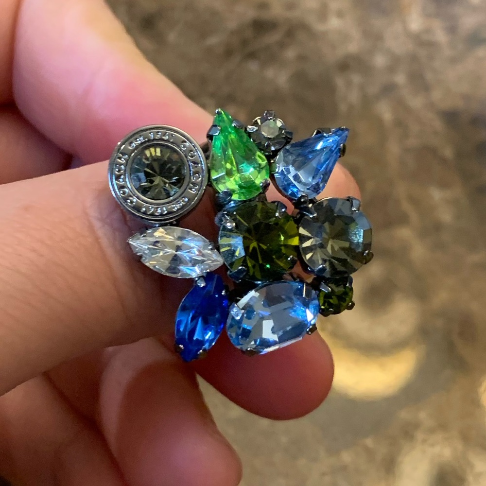 RARE SIZE 6 JEWELED COACH RING